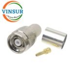 11A11017 -- RF CONNECTOR - 50 OHMS , RP TNC MALE , STRAIGHT ,CRIMP TYPE , LMR-400 CABLE