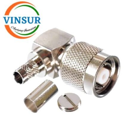 11A12016 -- RF CONNECTOR -- 50 OHMS , RP TNC MALE , RIGHT ANGLE , CRIMP TYPE , LMR-240 CABLE