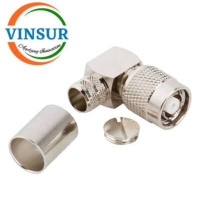 11A12017 -- RF CONNECTOR - 50 OHMS , RP TNC MALE , RIGHT ANGLE ,  CRIMP TYPE , LMR-400 CABLE