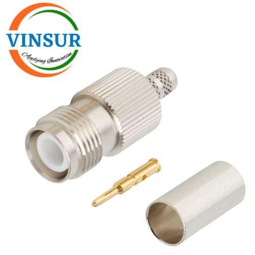 11A21015-RF-CONNECTOR-50-OHMS-RP-TNC-FEMALE-STRAIGHT-CRIMP-TYPE-RG58-RG142-LMR195-CABLE.jpg 11A21015 -- RF CONNECTOR - 50 OHMS , RP TNC FEMALE , STRAIGHT, CRIMP TYPE , RG58, RG142, LMR195 CABLE - Image 1