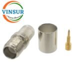11A21017 -- RF CONNECTOR - 50 OHMS , RP TNC FEMALE , STRAIGHT ,  CRIMP TYPE , LMR-400 CABLE