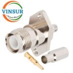 11A21314 -- RF CONNECTOR - 50 OHMS , RP TNC FEMALE , STRAIGHT , 2 HOLE FLANGE, CRIMP TYPE, RG316,RG174,RG188,LMR100 CABLE