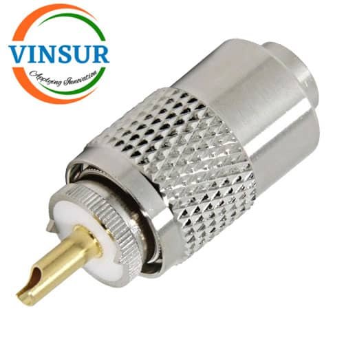11C11035-RF-CONNECTOR-50-OHMS-UHF-MALE-STRAIGHT-SOLDER-TYPE-RG58-RG142-LMR195-CABLE-WITH-REDUCER1.jpg 11C11035 -- RF CONNECTOR - 50 OHMS , UHF MALE , STRAIGHT , SOLDER TYPE , RG58, RG142, LMR195 CABLE WITH REDUCER - Image 1