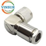 11C12027 -- RF CONNECTOR - 50 OHMS , UHF MALE , RIGHT ANGLE , CLAMP TYPE , LMR-400 CABLE - Image 2