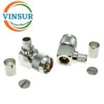 11C12917 -- RF CONNECTOR - 50 OHMS , UHF MALE , RIGHT ANGLE , CRIMP TYPE , LMR400 CABLE