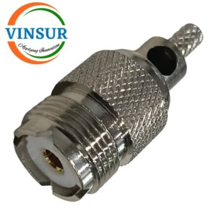 11C21015 -- RF CONNECTOR - 50 OHMS , UHF FEMALE , STRAIGHT , CRIMP TYPE , RG58, RG142, LMR195 CABLE