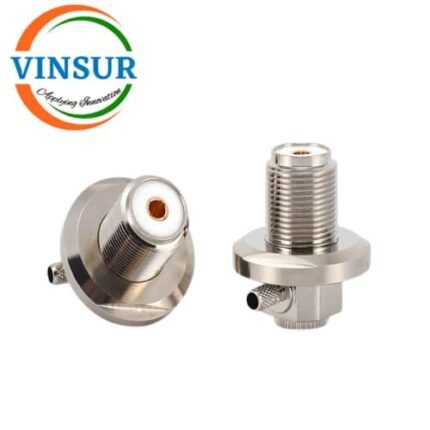 11C21215 -- RF CONNECTOR - 50 OHMS , UHF FEMALE , STRAIGHT , BULK HEAD REAR MOUNT , CRIMP TYPE , RG58,142 CABLE