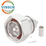 11D11015 -- RF CONNECTOR - 50OHMS , 7-16 MALE , STRAIGHT , CRIMP/ SOLDER TYPE , RG58/142 CABLE