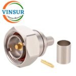 11D1101O -- RF CONNECTOR - 50OHMS , 7.16 MALE , STRAIGHT , CRIMP TYPE , RG213 CABLE