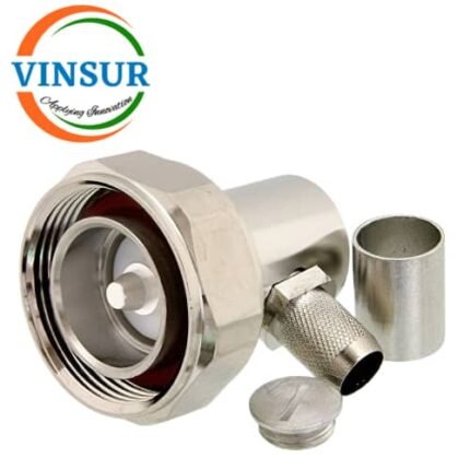 11D12017 -- RF CONNECTOR -  50OHMS , 7.16 MALE , RIGHT ANGLE , CRIMP TYPE , LMR-400 CABLE