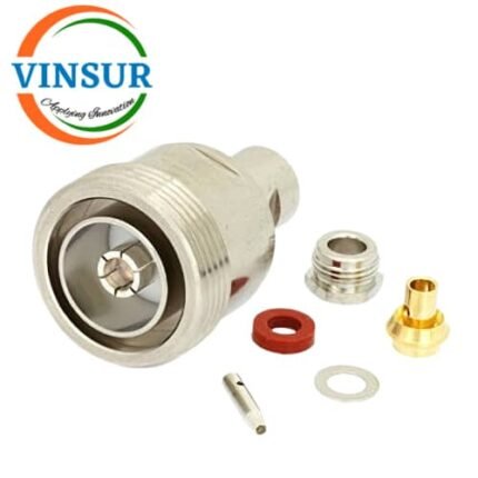 11D2102D -- RF CONNECTOR - 50OHMS , 7-16 FEMALE , STRAIGHT , CLAMP TYPE , RG402 CABLE