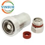 11D2102J -- RF CONNECTOR - 50OHMS , 7/16 FEMALE , STRAIGHT , CLAMP TYPE , 1/2 INCH SUPERFLEX CABLE