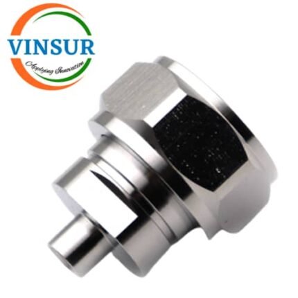 11E1102D-- RF CONNECTOR - 50OHMS , 4.3-10 MALE , STRAIGHT , CLAMP TYPE , RG402 CABLE