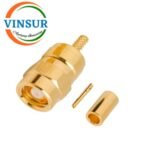 11F11012 -- RF CONNECTOR - 50 OHMS , SMC MALE , STRAIGHT , CRIMP TYPE , RG178 CABLE