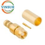 11F11015 -- RF CONNECTOR - 50 OHMS , SMC MALE , STRAIGHT , CRIMP TYPE , RG58,142 CABLE