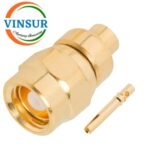 11F1103C -- RF CONNECTOR - 50 OHMS , SMC MALE , STRAIGHT , SOLDER TYPE , 405(0.086) CABLE