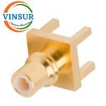 11F21040 -- RF CONNECTOR - 50 OHMS , SMC FEMALE , STRAIGHT , PCB-THROUGH HOLE