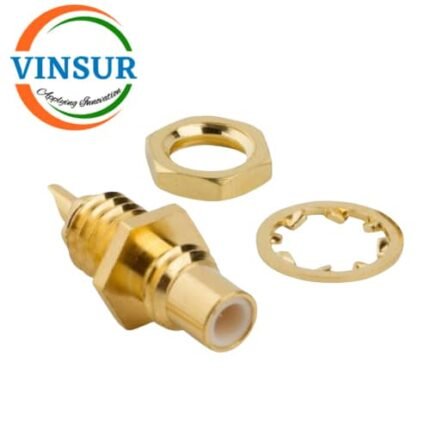 11F212I0 -- RF CONNECTOR - 50 OHMS , SMC FEMALE , STRAIGHT , BULK HEAD REAR MOUNT , SOLDER CUP