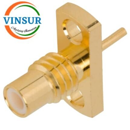 11F213I0 -- RF CONNECTOR - 50 OHMS , SMC FEMALE , STRAIGHT , 2 HOLE FLANGE , SOLDER CUP