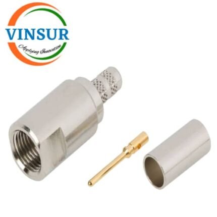11H11015 -- RF CONNECTOR - 50 OHMS ,FME MALE , STRAIGHT , CRIMP TYPE , RG58  RG142  LMR195 CABLE
