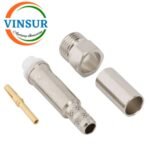 11H21015 --RF CONNECTOR - 50 OHMS ,FME FEMALE , STRAIGHT , CRIMP TYPE , RG58  RG142  LMR195 CABLE - Image 2
