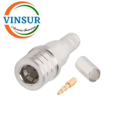 11J11016 -- RF CONNECTOR - 50 OHMS , QMA MALE , STRAIGHT,CRIMP TYPE,LMR240 CABLE