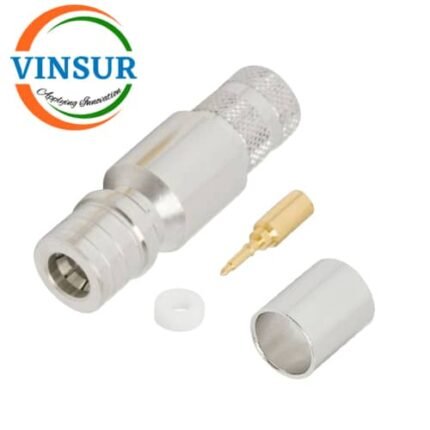 11J11017 -- RF CONNECTOR - 50 OHMS , QMA MALE , STRAIGHT,CRIMP TYPE,LMR400