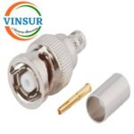 11K11016 -- RF CONNECTOR - 50OHMS , RP BNC MALE , STRAIGHT ,  CRIMP TYPE , LMR-240 CABLE