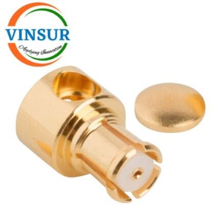 11L1103R -- RF CONNECTOR - 50 OHMS , SMP MALE , RIGHT ANGLE , SOLDER TYPE ,RG405(0.85) CABLE