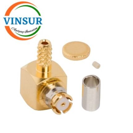 11L12012 -- RF CONNECTOR - 50 OHMS , SMP MALE , RIGHT ANGLE , CRIMP TYPE , RG178 CABLE