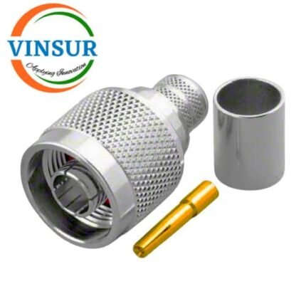 11V11017 -- RF CONNECTOR - 50OHMS ,RP  N MALE , STRAIGHT , CRIMP TYPE LMR-400 CABLE