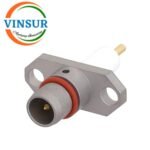 11V11330 -- RF CONNECTOR -- 50OHMS , BMA MALE , STRAIGHT , 2 HOLE FLANGE , SOLDER TYPE , PCB MOUNT
