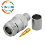 11V21017 -- RF CONNECTOR - 50OHMS , RP N FEMALE , STRAIGHT ,  CRIMP TYPE , LMR-400 CABLE