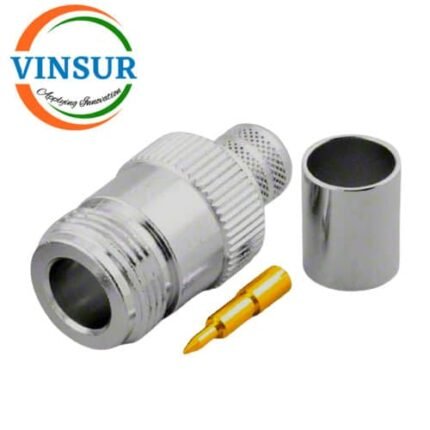 11V21017 -- RF CONNECTOR - 50OHMS , RP N FEMALE , STRAIGHT ,  CRIMP TYPE , LMR-400 CABLE