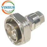 11W1102J-- RF CONNECTOR - 50OHMS , DIN MALE , STRAIGHT , CLAMP TYPE ,1-2 INCH SUPER FLEXIBLE CABLE