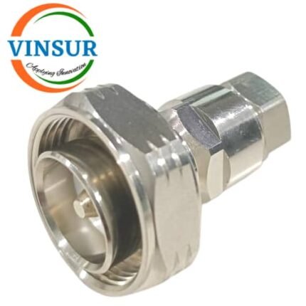 11W1102J-- RF CONNECTOR - 50OHMS , DIN MALE , STRAIGHT , CLAMP TYPE ,1-2 INCH SUPER FLEXIBLE CABLE