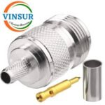 11W21015 -- RF CONNECTOR - 50OHMS , RP N FEMALE ,STRAIGHT ,CRIMP TYPE , RG58, RG142, LMR195 CABLE