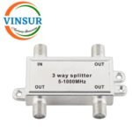 VSW-3PS-FF -- 1:3WAY RF POWER SPLITTER/COMBINER 5-1000MHZ F FEMALE