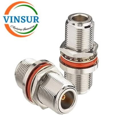 41121121-- RF ADAPTER - 50 OHMS, N-TYPE FEMALE TO N-TYPE FEMALE STRAIGHT  BULKHEAD ADAPTERS