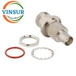 41121321-- RF ADAPTER - 50 OHMS, BNC FEMALE STRAIGHT BULKHEAD TO N-TYPE FEMALE ADAPTER - Image 2