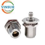 41121421-- RF ADAPTER - 50OHMS, N-TYPE FEMALE TO SMA FEMALE STRAIGHT BULKHEAD ADAPTERS