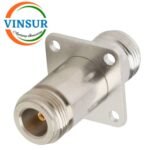 41124121 -- RF ADAPTERR - 50 OHMS, N-TYPE FEMALE TO N-TYPE FEMALE STRAIGHT  4-HOLE FLANGE ADAPTERS