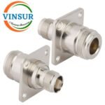 41124221-- RF ADAPTER - 50 OHMS, N-TYPE FEMALE TO TNC FEMALE STRAIGHT 4-HOLE FLANGE ADAPTERS