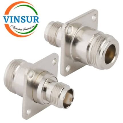 41124221-- RF ADAPTER - 50 OHMS, N-TYPE FEMALE TO TNC FEMALE STRAIGHT 4-HOLE FLANGE ADAPTERS