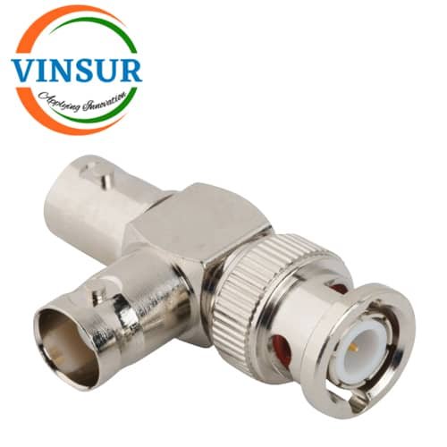 41310323-RF-ADAPTERS-50-OHMS-BNC-T-ADAPTER-FEMALE-FEMALE-MALE.jpg 41310323 -- RF ADAPTERS - 50 OHMS, BNC T -ADAPTER FEMALE-FEMALE-MALE - Image 1