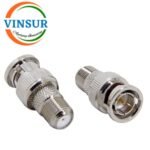 41316B21 -- RF ADAPTER - 75 OHMS, BNC MALE TO F-TYPE  FEMALE STRAIGHT ADAPTER