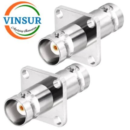 41324321 -- RF ADAPTER – 50 OHMS, BNC FEMALE TO BNC FEMALE STRAIGHT 4-HOLE FLANGE ADAPTER