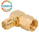 41410422 -- RF ADAPTER - 50 OHMS, SMA MALE TO SMA FEMALE RIGHT ANGLE ADAPTER