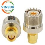 41410C21 -- RF ADAPTER - 50 OHMS, SMA MALE TO  UHF FEMALE STRAIGHT ADAPTER