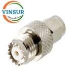 41410J21 -- RF ADAPTER - 50 OHMS, SMA MALE TO MINI UHF FEMALE STRAIGHT ADAPTER